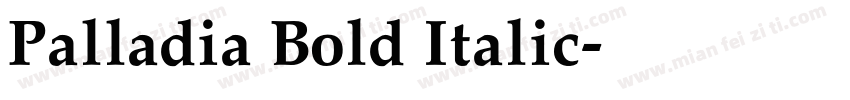 Palladia Bold Italic字体转换
